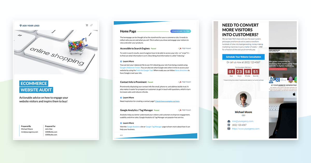 Website Audit Software & Template For Agencies