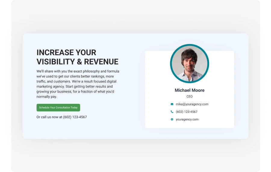 Convert with a clear next step