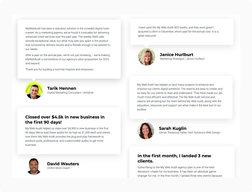 We're committed to your success