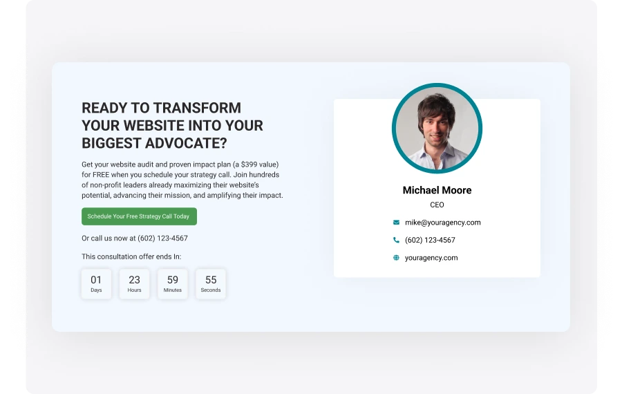 Convert with a clear CTA