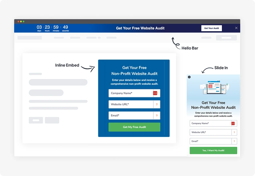 Embed a lead widget