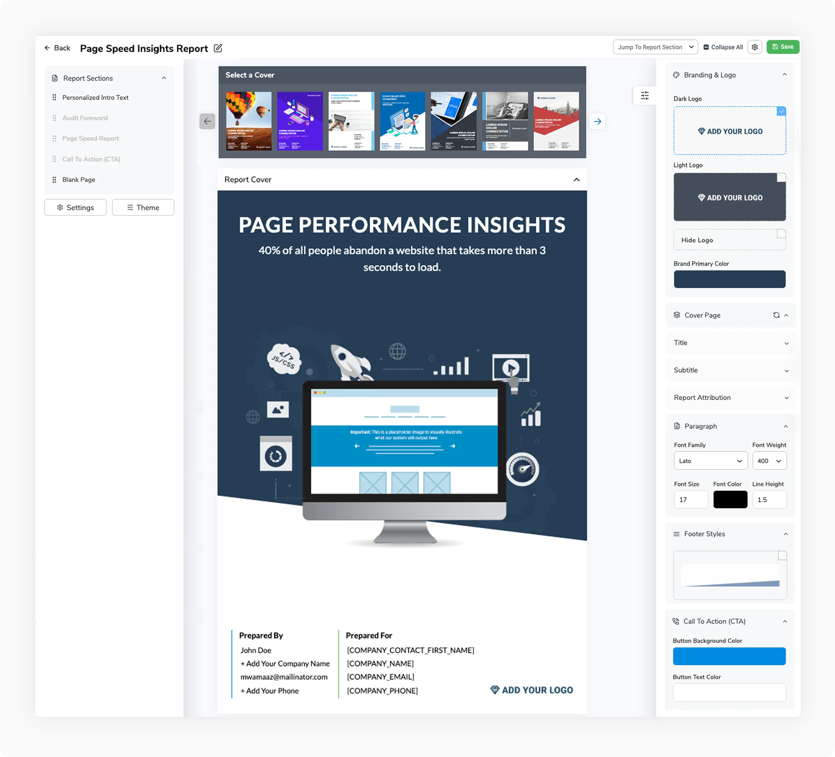 Our page speed audit process